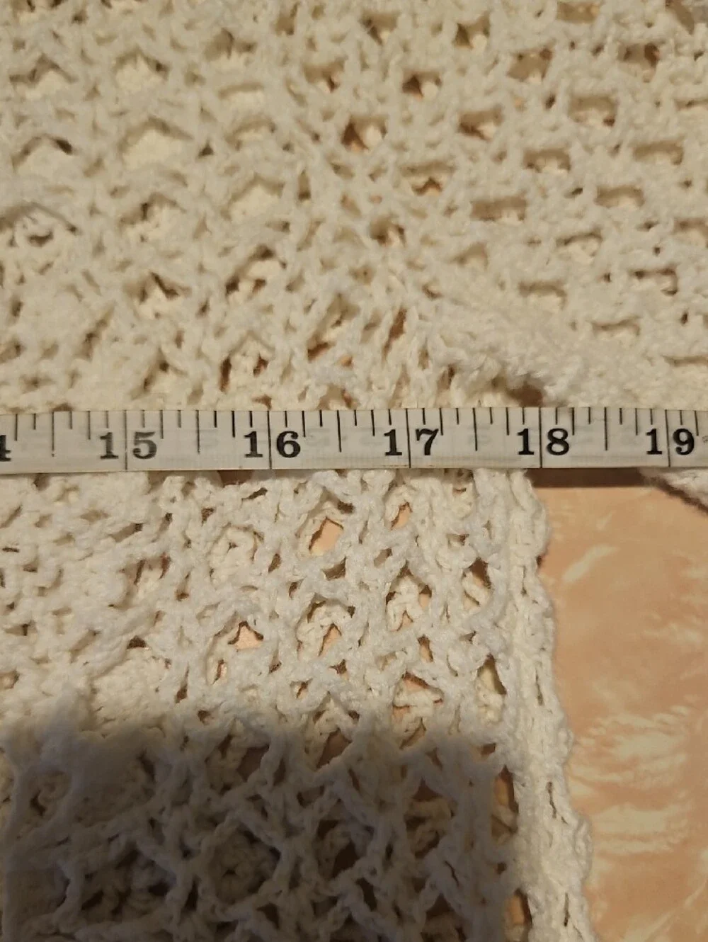 Free People Ivory Crochet Floral Openwork Sweater
